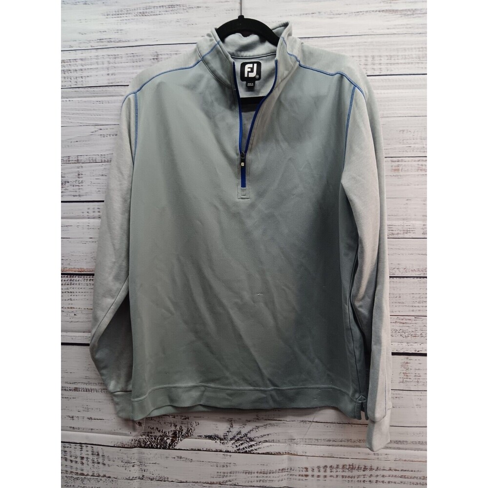 FootJoy Sweater Men’s Medium Gray Performance 1/4 Zip Pullover Golf Athleisure